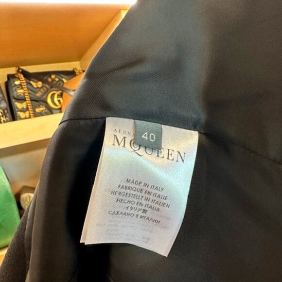 Alexander McQueen Virgin Wool Size 40 Blazer - Picture 10 of 10